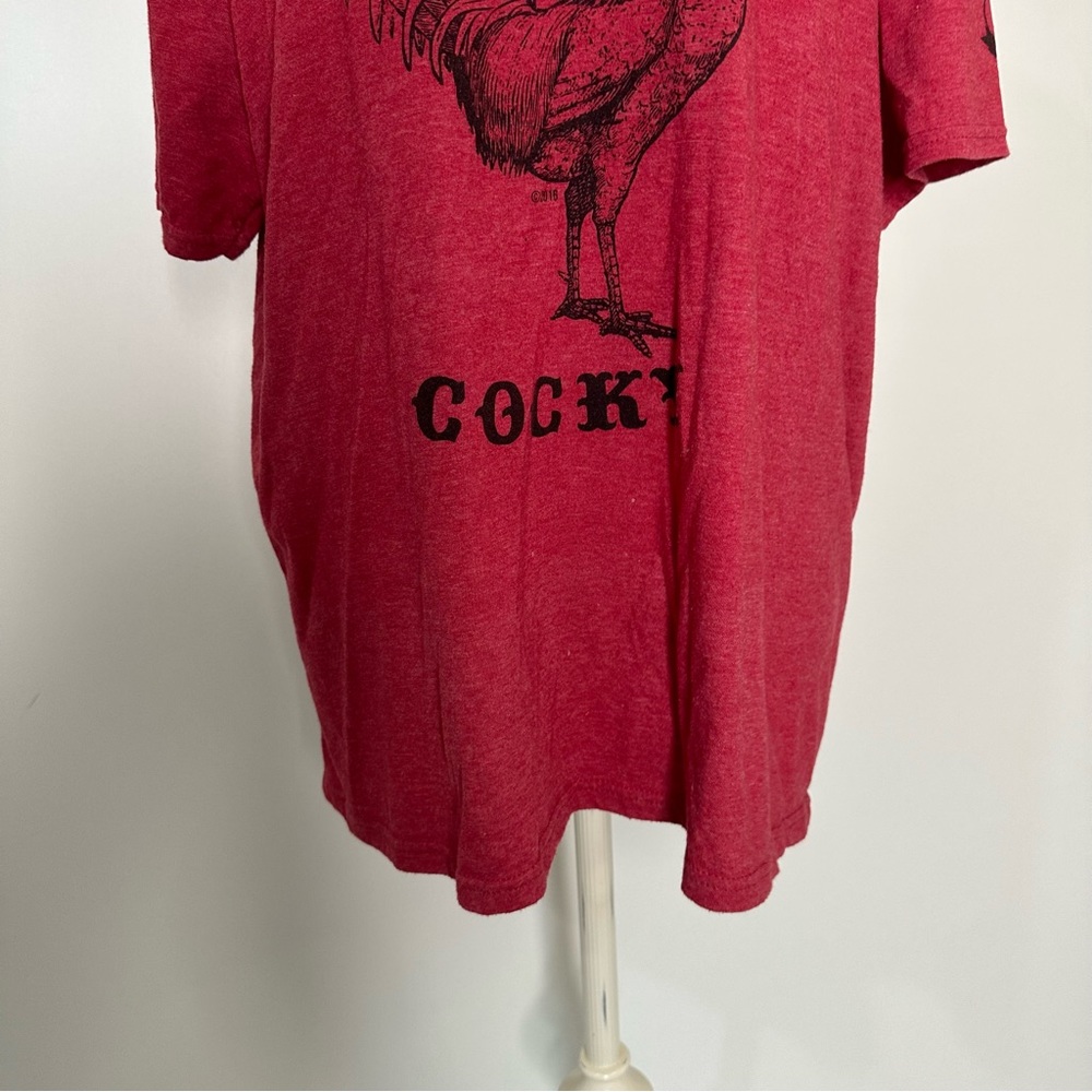Mason jar label Cocky Rooster graphic t-shirt xl - Picture 7 of 16
